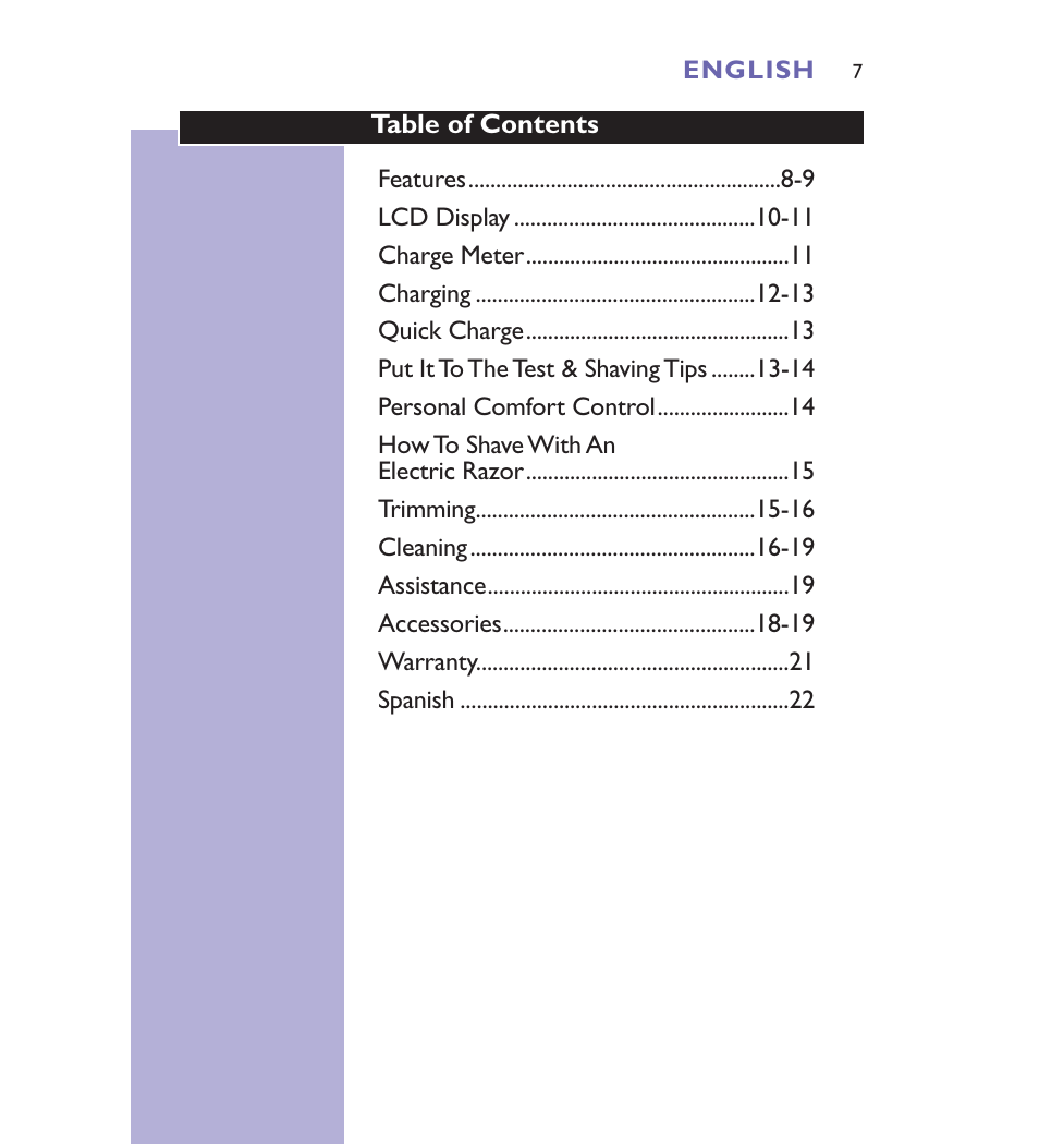 Philips Spectra 8892XL User Manual | Page 7 / 40