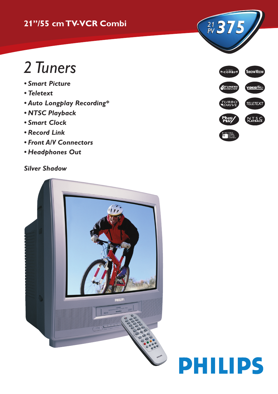 Philips 21PV375 User Manual | 2 pages