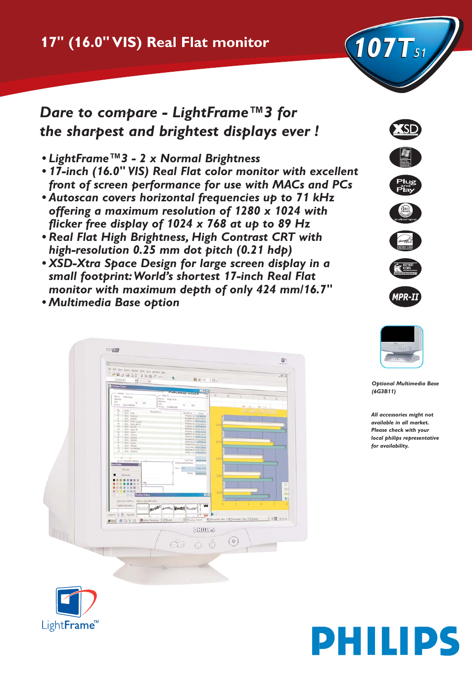 Philips 107T51 User Manual | 2 pages