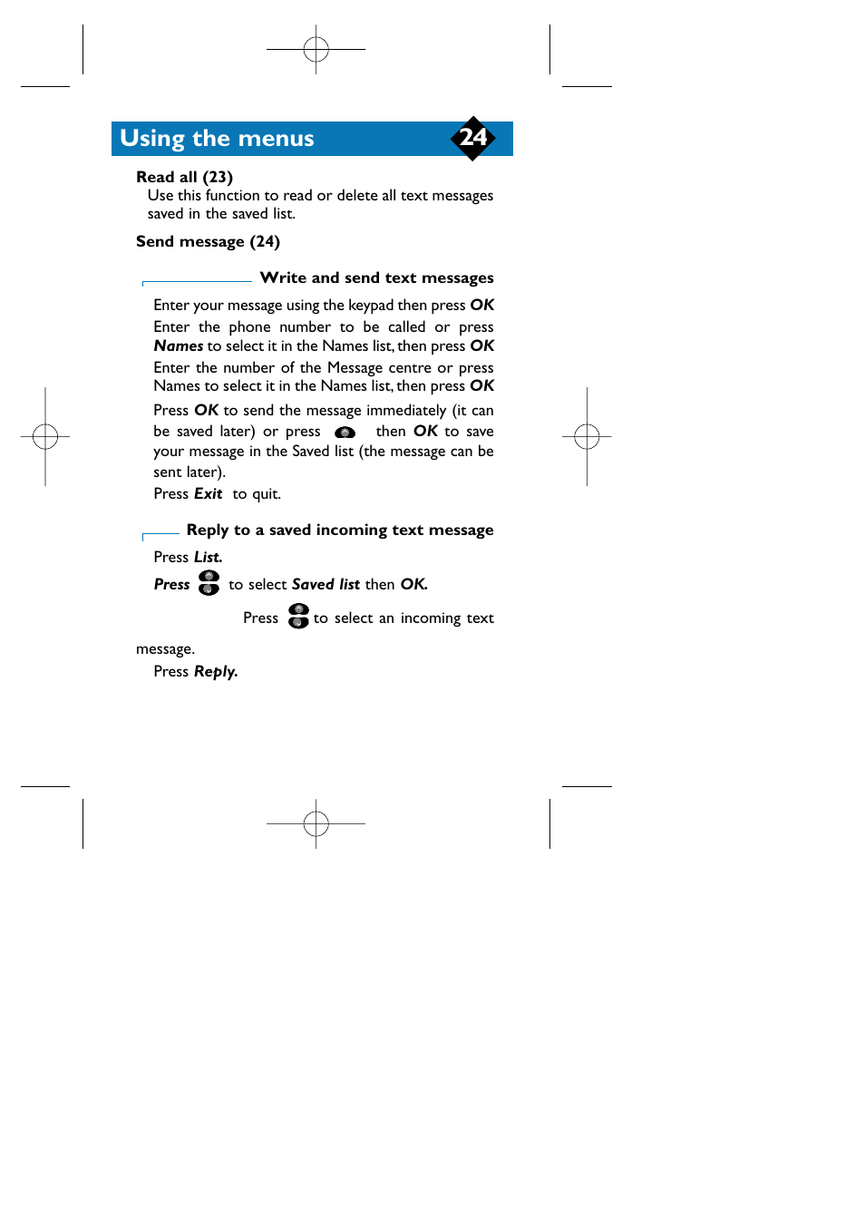 Using the menus | Philips TCD808/A9 User Manual | Page 27 / 40