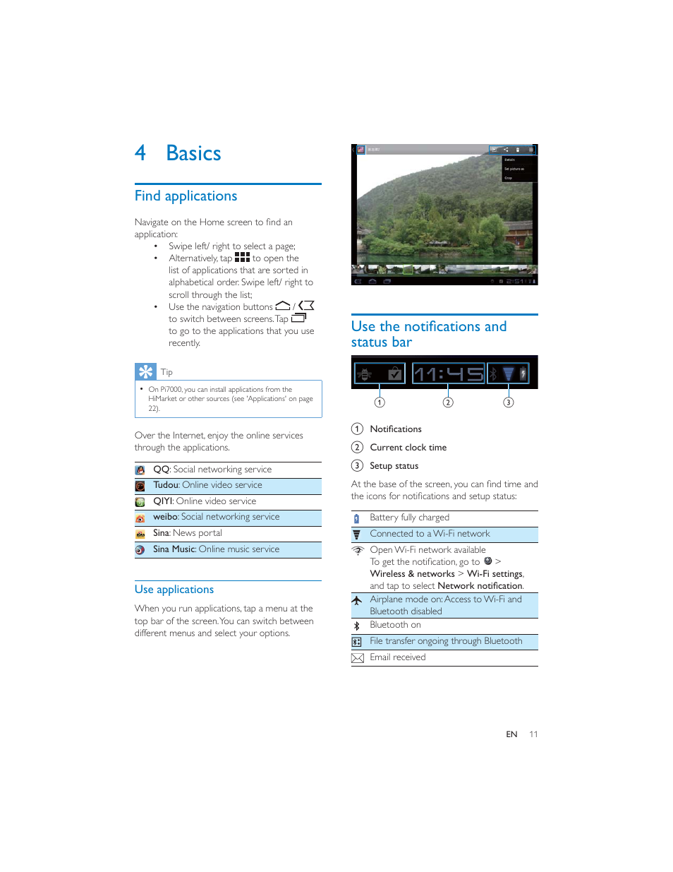 4 basics | Philips PI7000/93 User Manual | Page 10 / 46