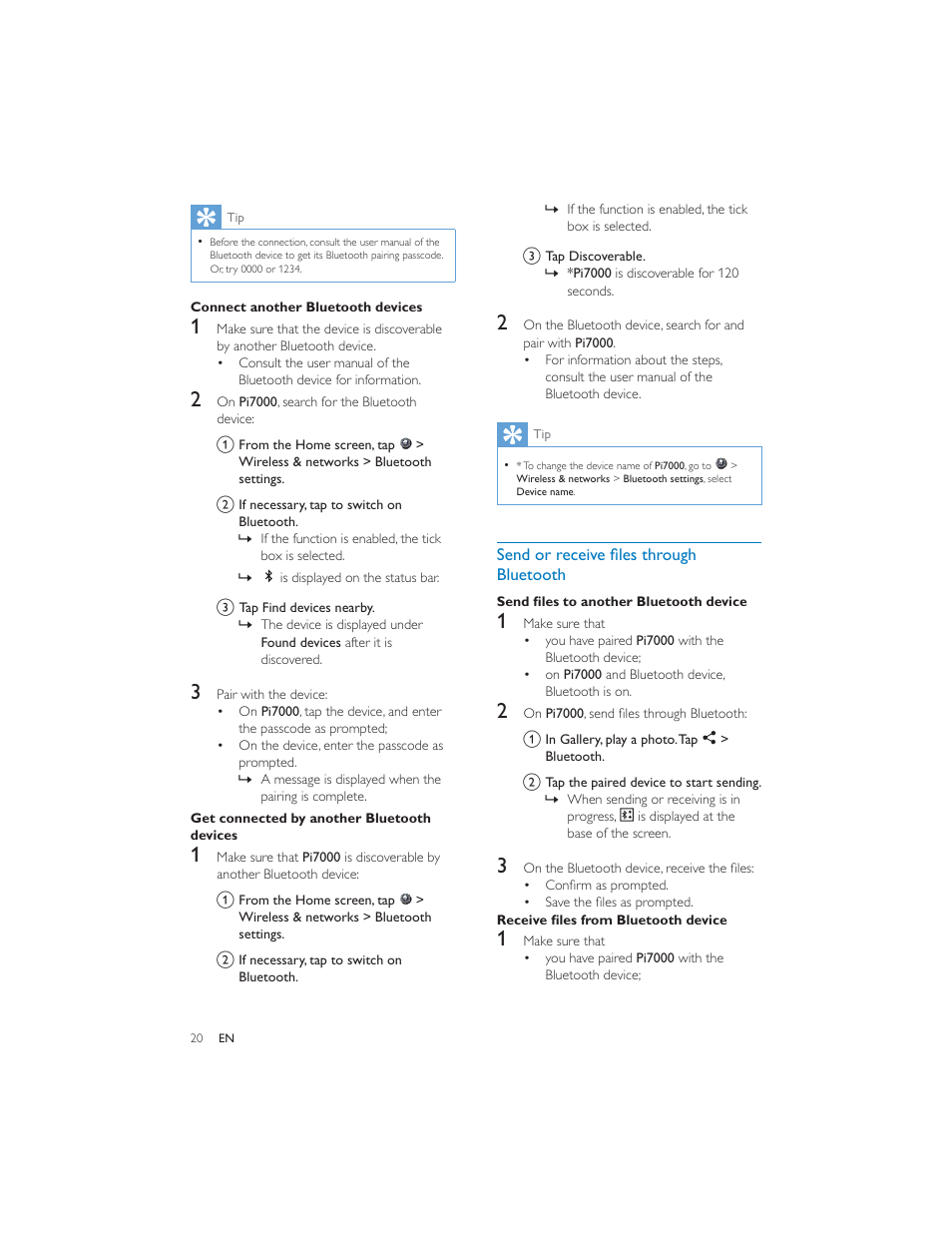 Philips PI7000/93 User Manual | Page 19 / 46