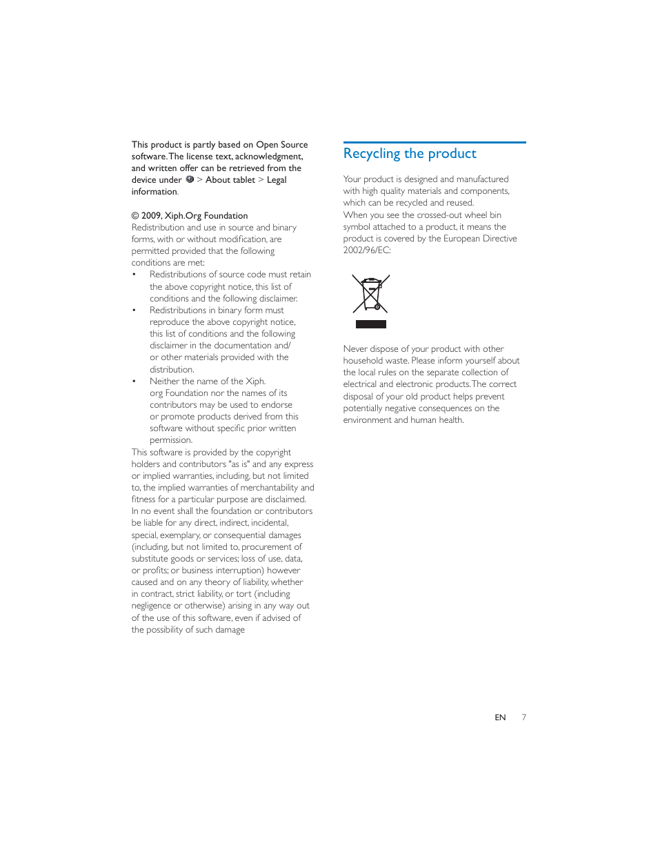 Philips PI7000/93 User Manual | Page 6 / 46