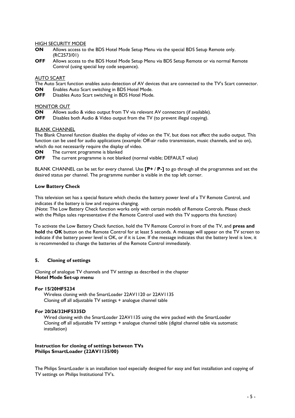 Philips 20/26/32HF5335D User Manual | Page 5 / 40