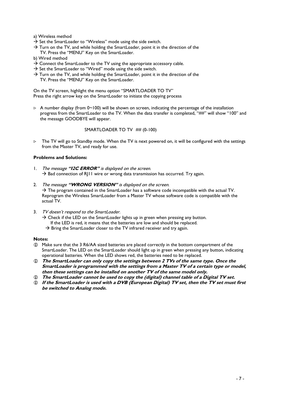 Philips 20/26/32HF5335D User Manual | Page 7 / 40