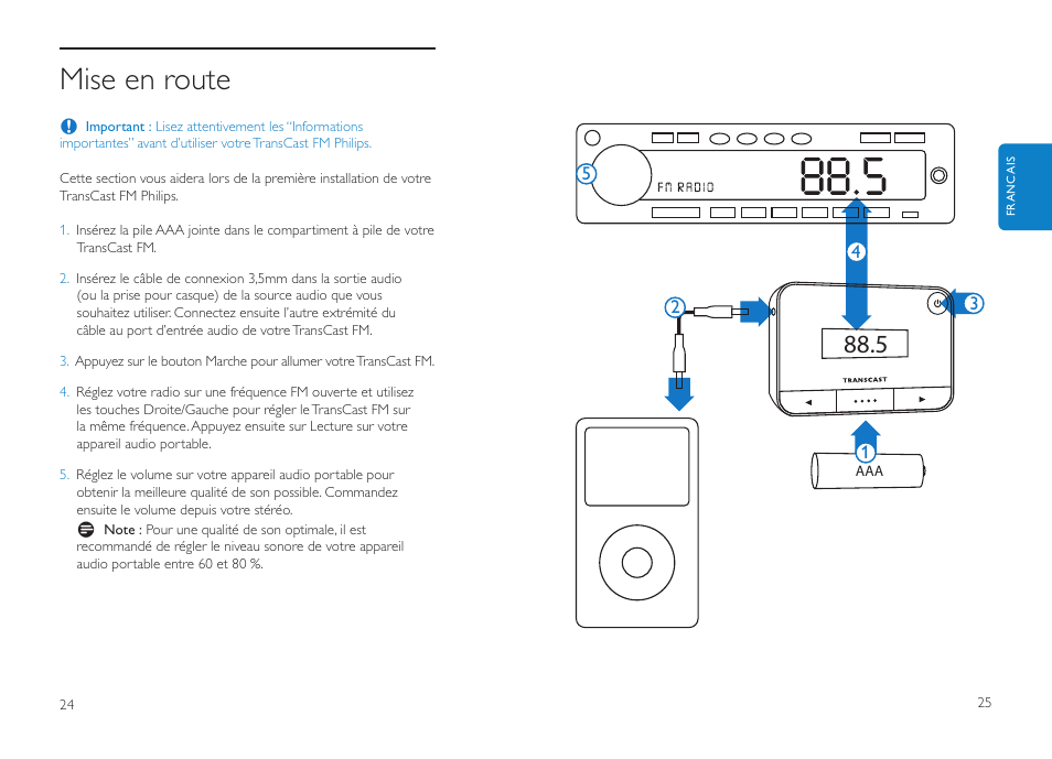 Mise en route | Philips DLV92009/10 User Manual | Page 13 / 122