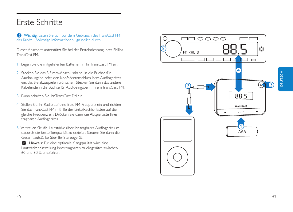 Erste schritte | Philips DLV92009/10 User Manual | Page 21 / 122