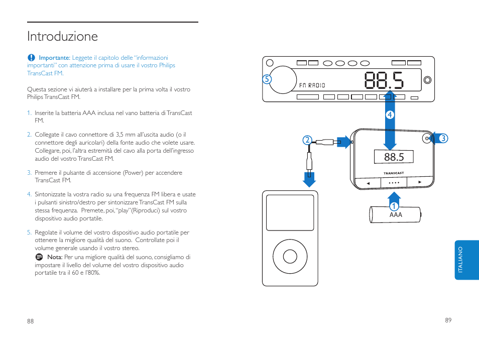 Introduzione | Philips DLV92009/10 User Manual | Page 45 / 122