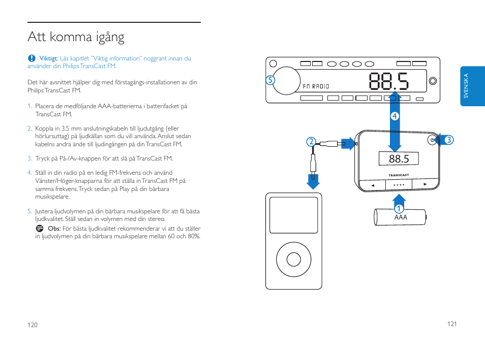 Att komma igång | Philips DLV92009/10 User Manual | Page 61 / 122