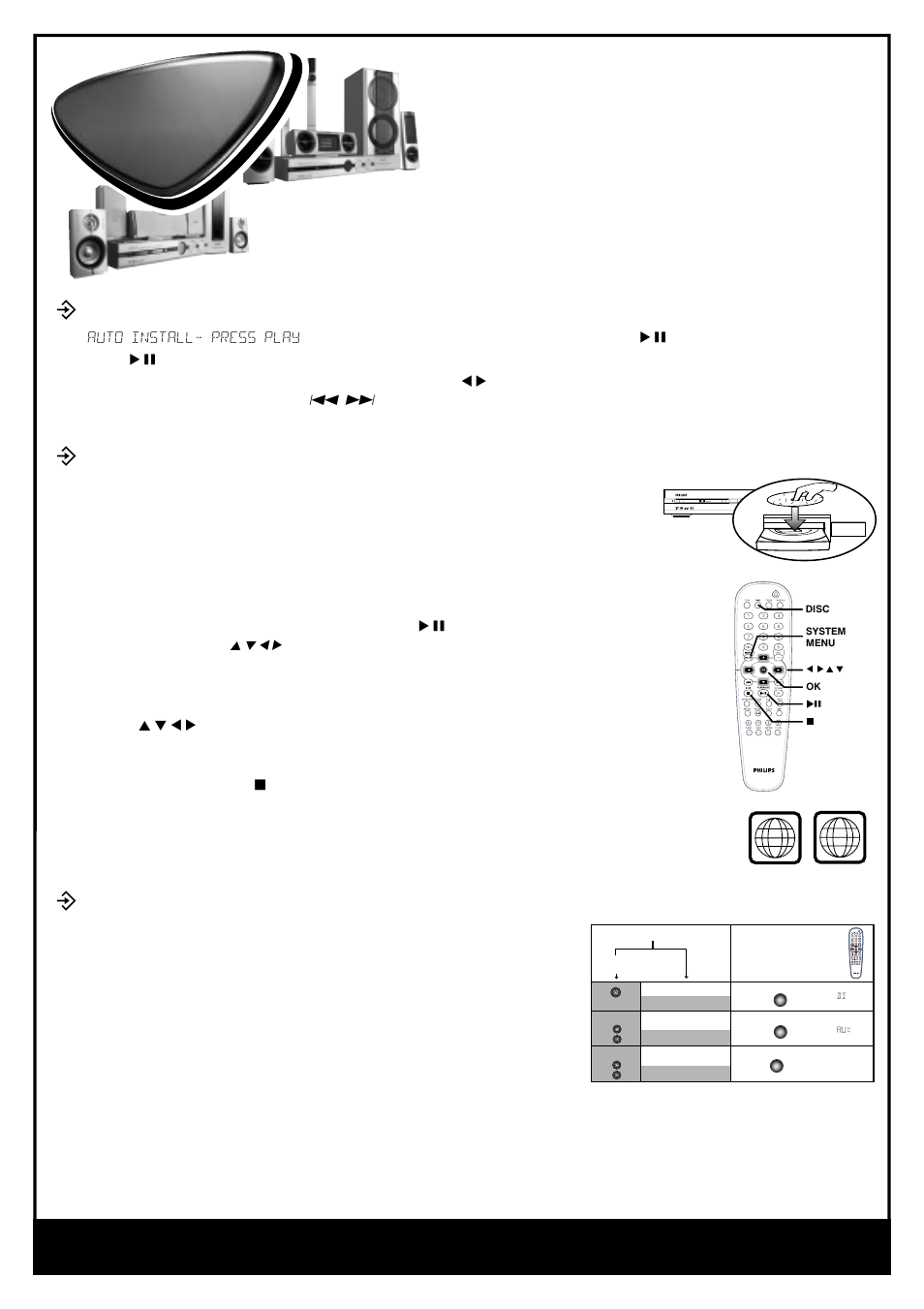 Quick use guide quick use guide, Ö playing a disc | Philips LX7000SA User Manual | Page 3 / 31