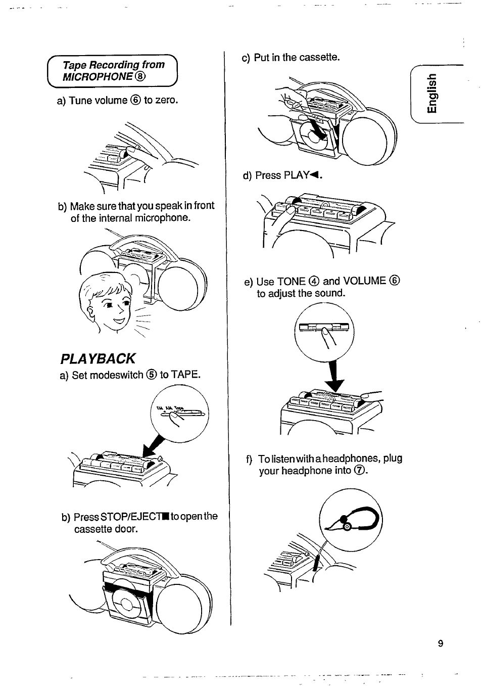 Philips Stereo Radio-Cassette Recorder User Manual | Page 9 / 16
