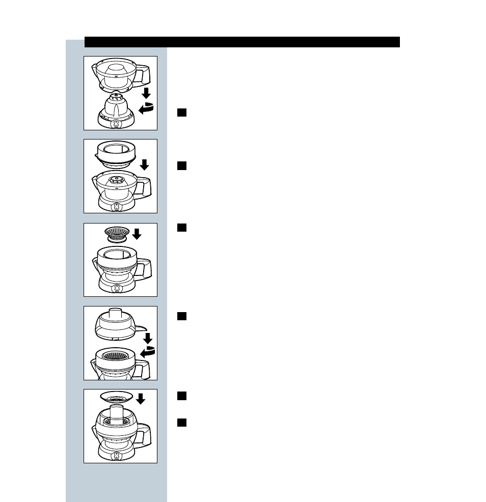 Philips juice extractor serving pitcher HR2828 User Manual | Page 7 / 12