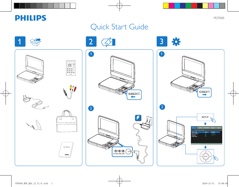 Philips PD7040/12 User Manual | 2 pages