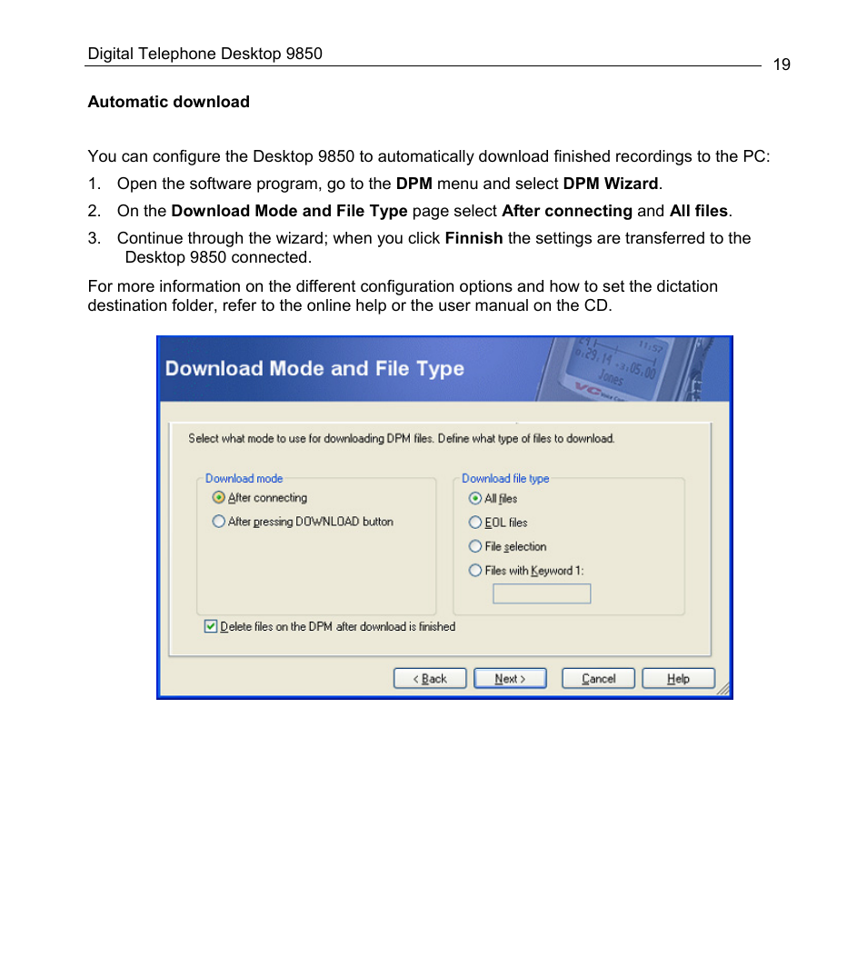 Philips 9850 User Manual | Page 19 / 88
