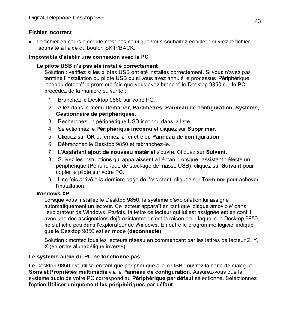Philips 9850 User Manual | Page 43 / 88