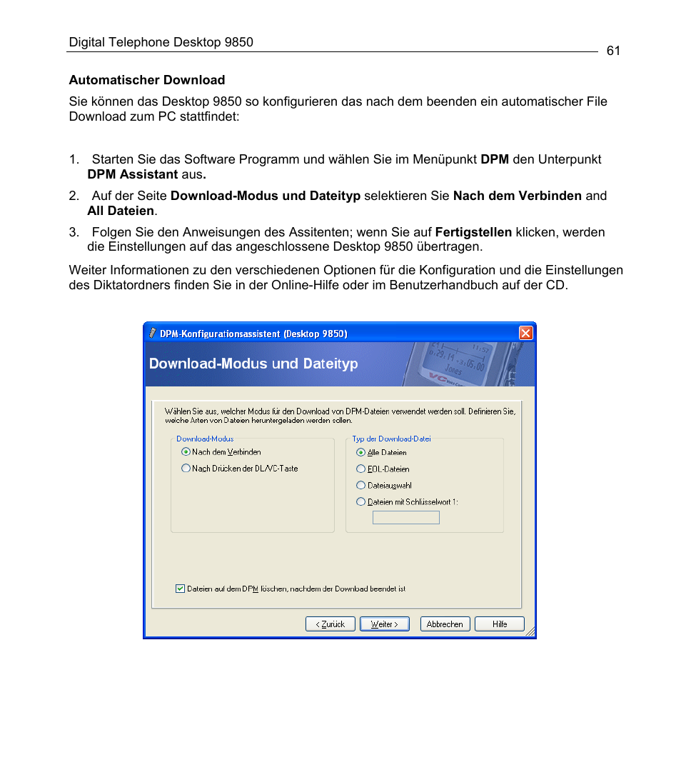 Philips 9850 User Manual | Page 61 / 88