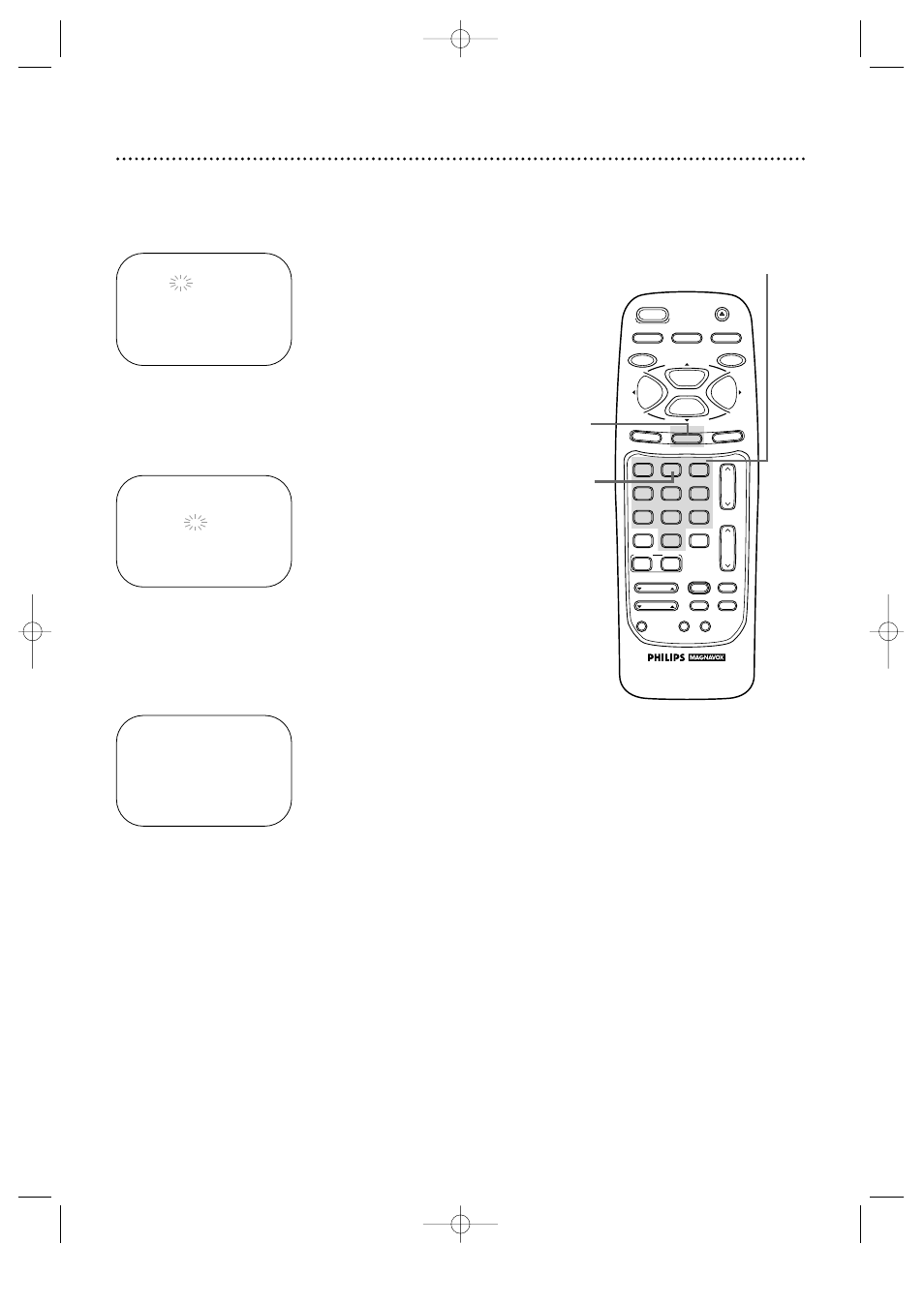 Setting the clock (cont’d) 13, Press the status/exit button | Philips CCZ254AT User Manual | Page 13 / 60