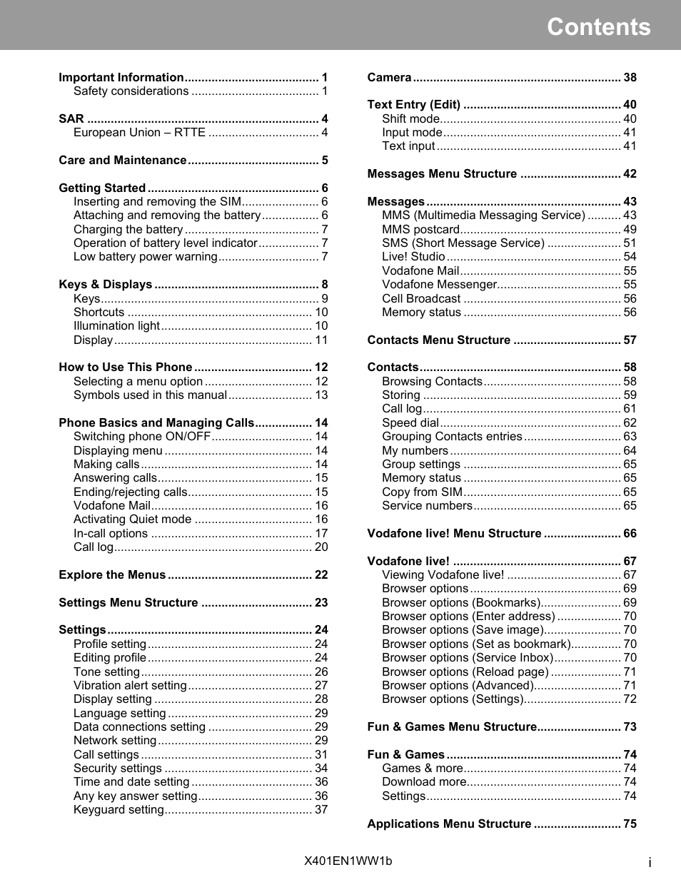 Philips X400 User Manual | Page 2 / 105