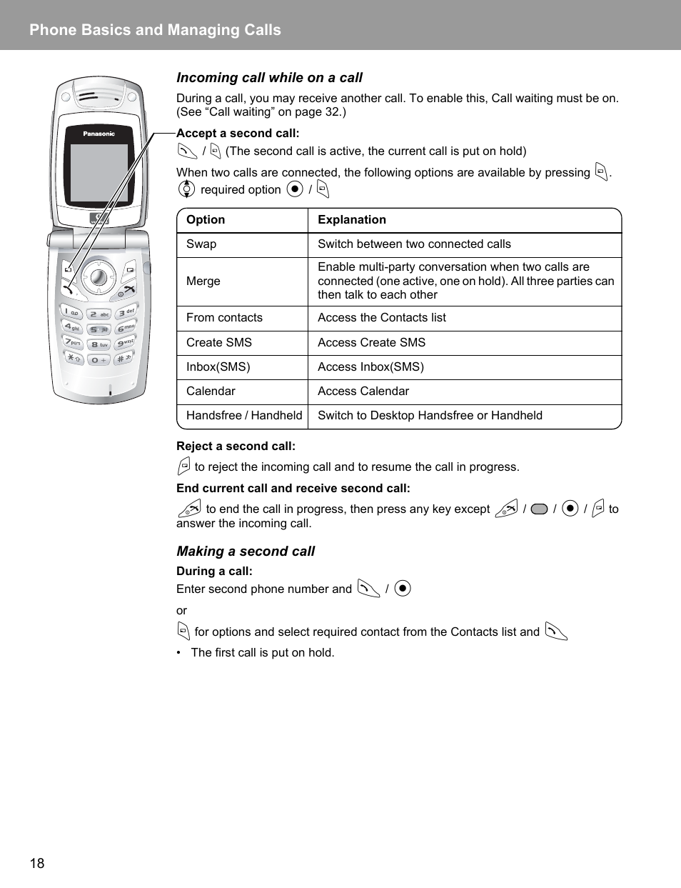 Phone basics and managing calls | Philips X400 User Manual | Page 21 / 105