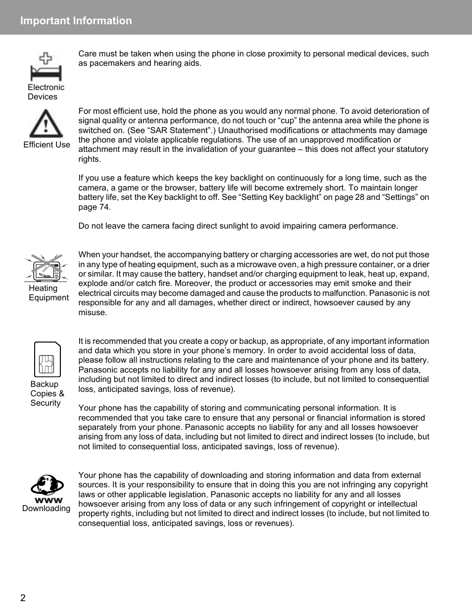 Important information | Philips X400 User Manual | Page 5 / 105