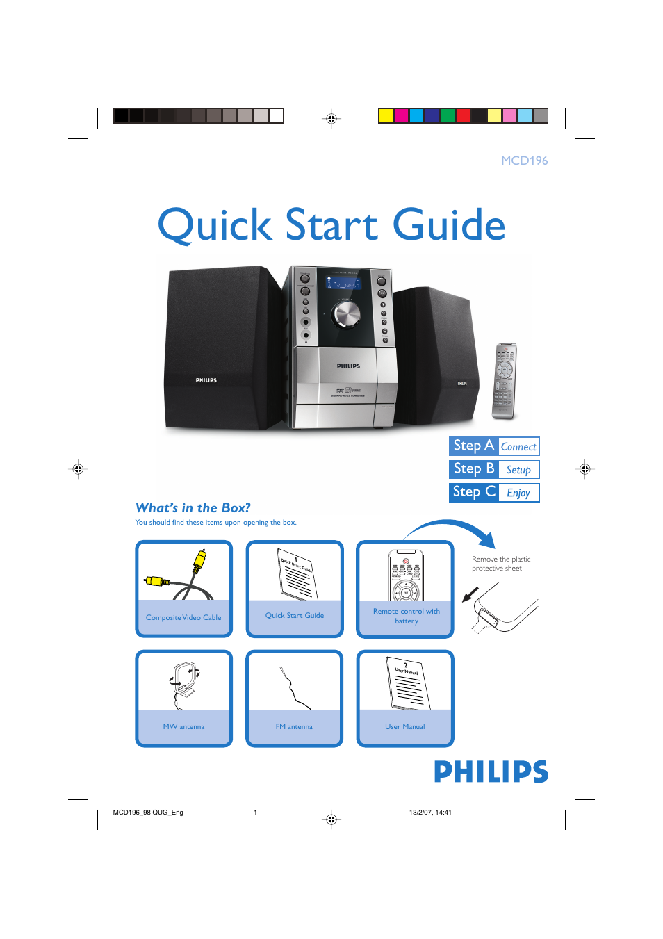 Philips ZC-0708 User Manual | 4 pages