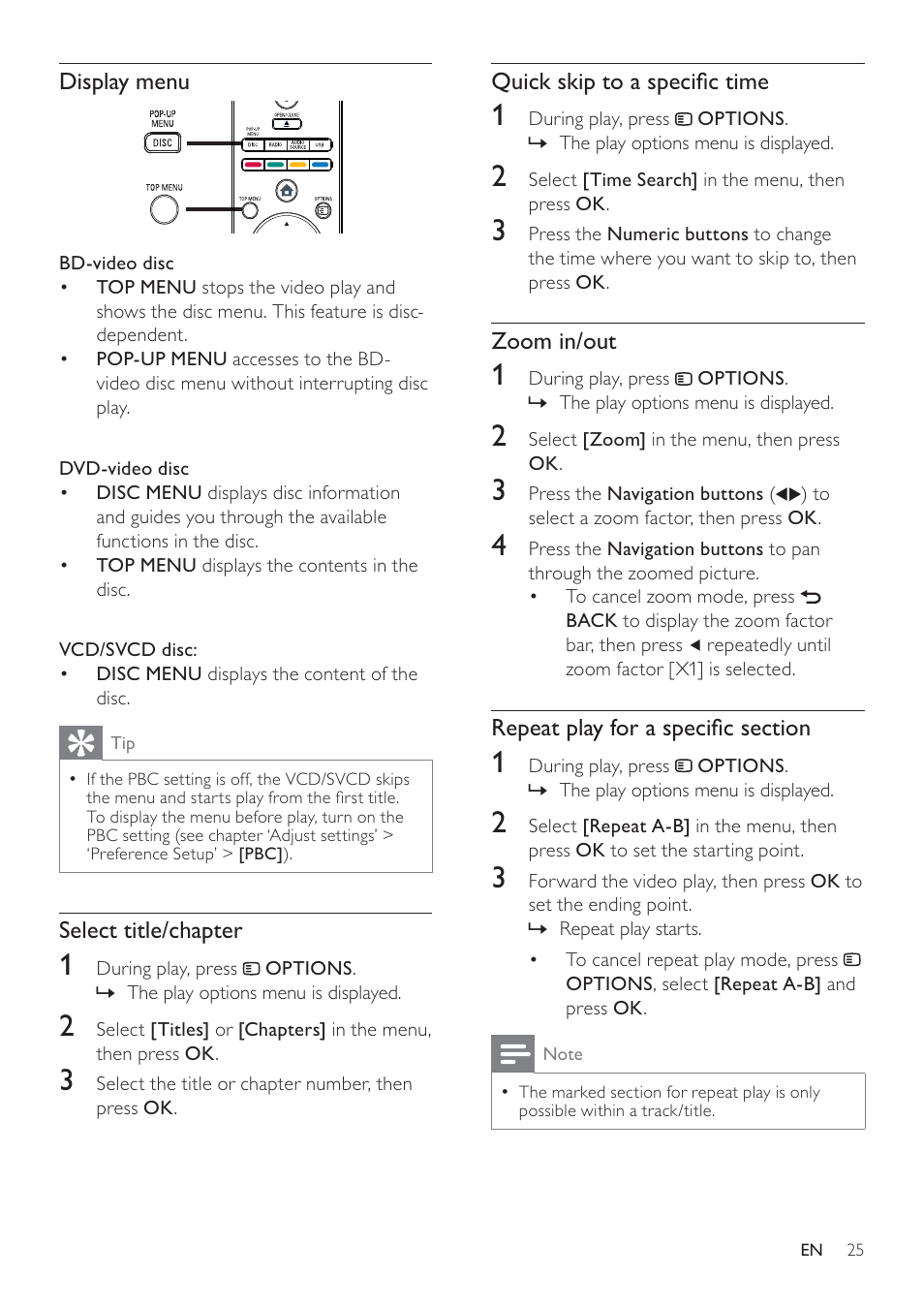 Philips HTS7500 User Manual | Page 25 / 52