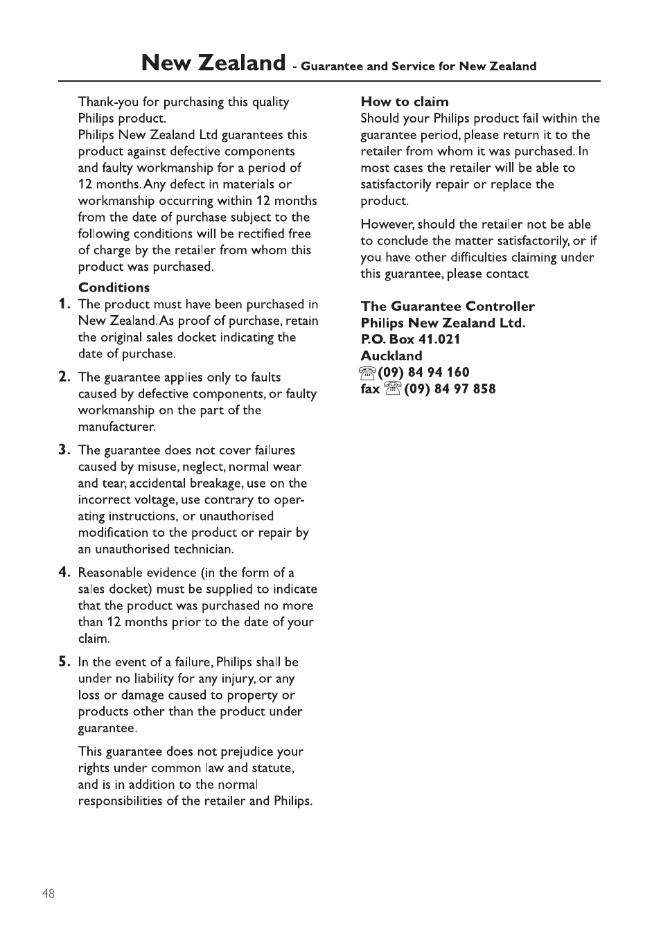 Philips HTS7500 User Manual | Page 48 / 52