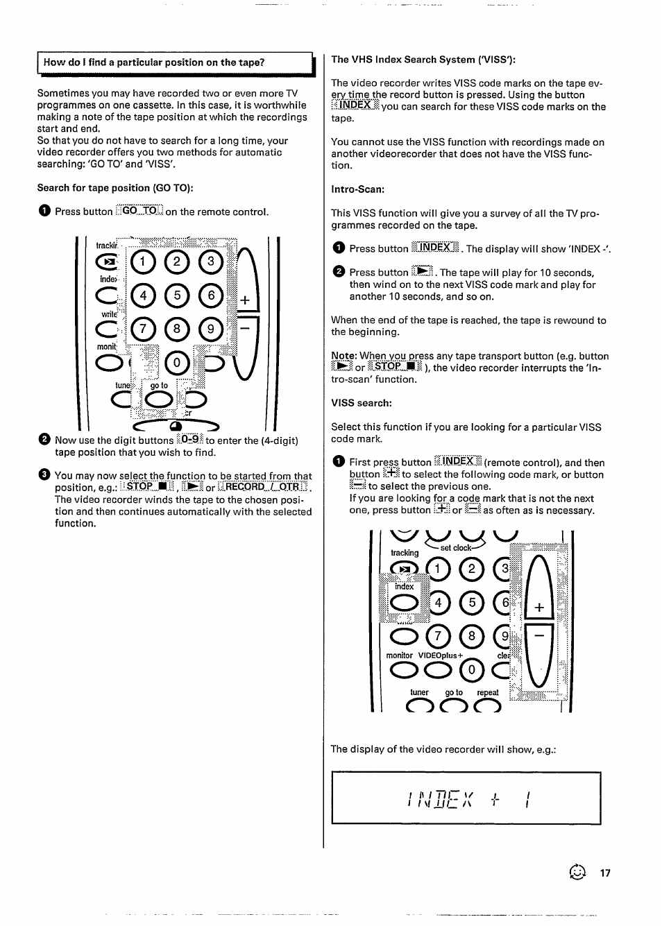 Oo®c | Philips VR727 User Manual | Page 19 / 42