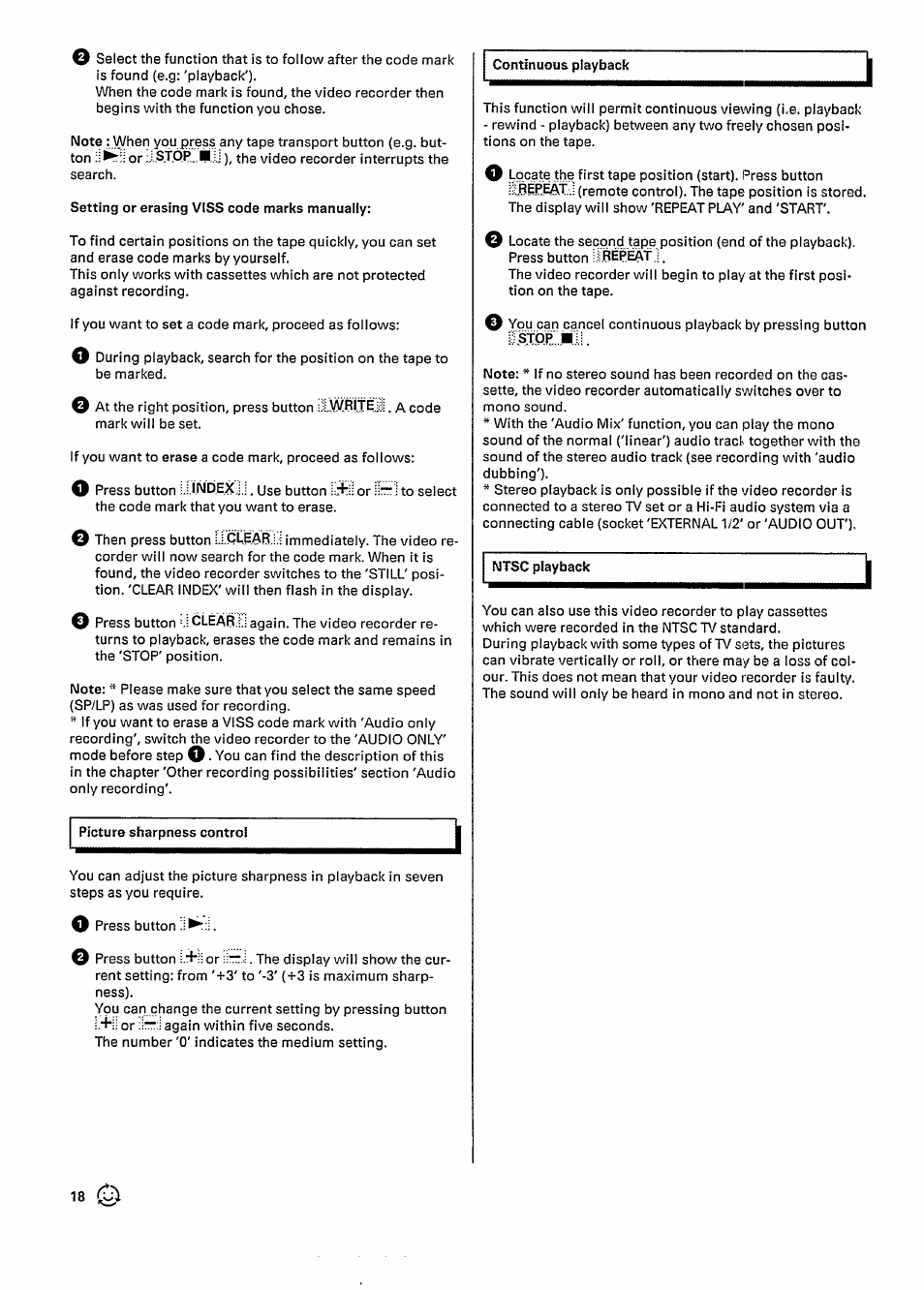 Ar.u | Philips VR727 User Manual | Page 20 / 42