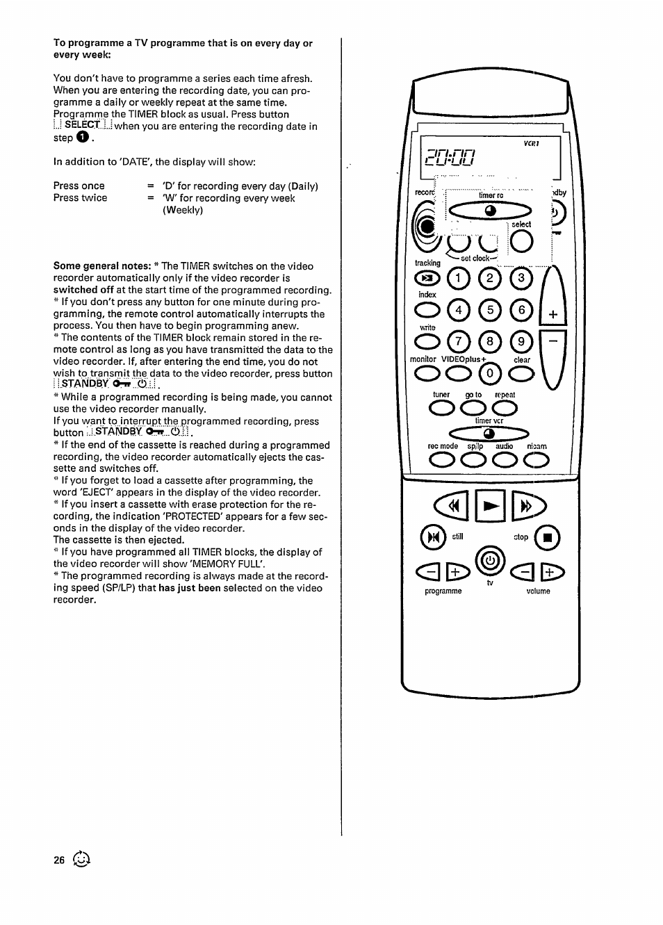 O© © © o©® ®f | Philips VR727 User Manual | Page 28 / 42