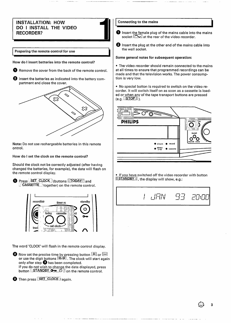 W o o | Philips VR727 User Manual | Page 5 / 42