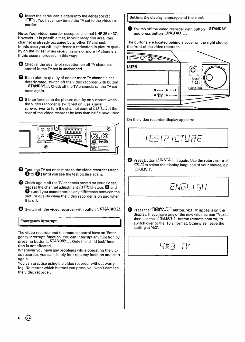 F-i'/ci i c u | Philips VR727 User Manual | Page 8 / 42