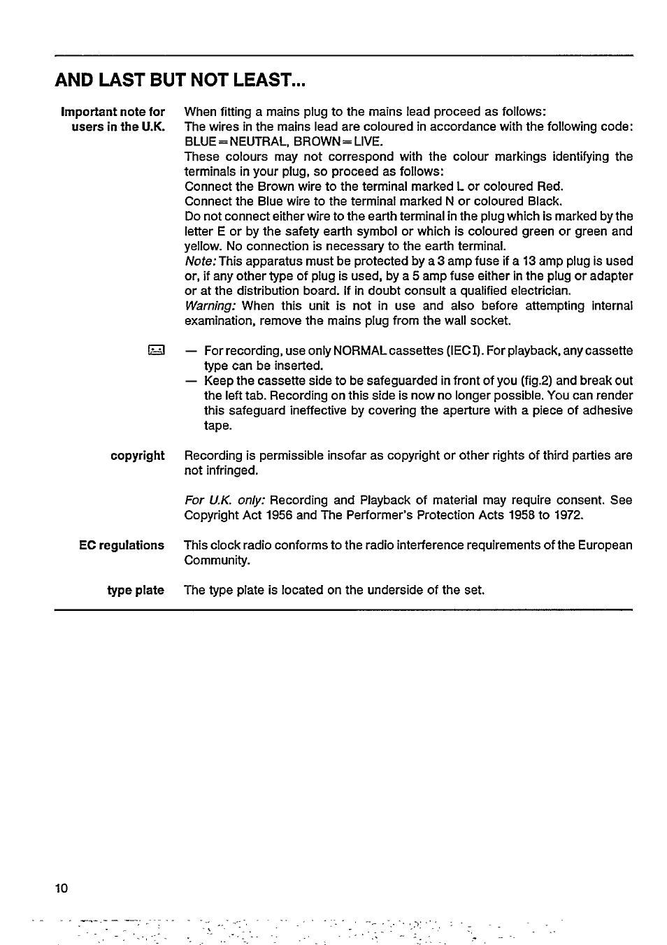 And last but not least | Philips AJ3802/05 User Manual | Page 10 / 16