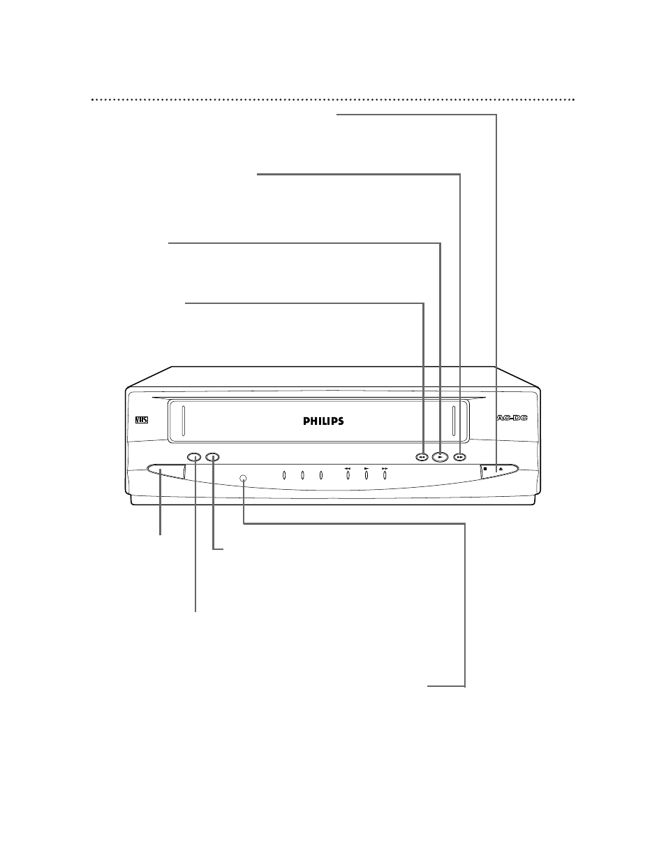 14 front panel | Philips VPB115AT User Manual | Page 14 / 24