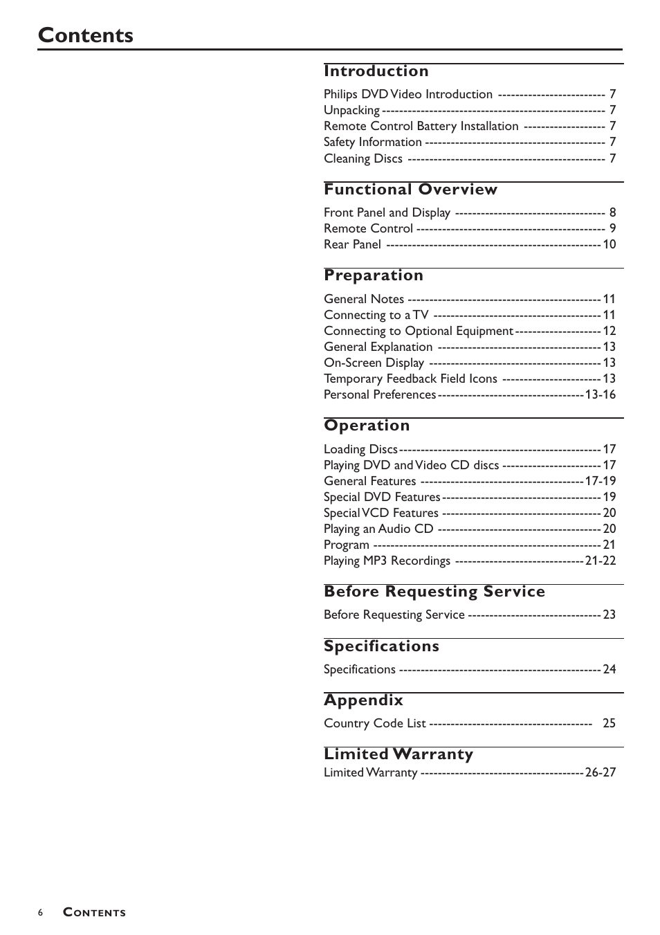 Philips DVD783C User Manual | Page 6 / 28