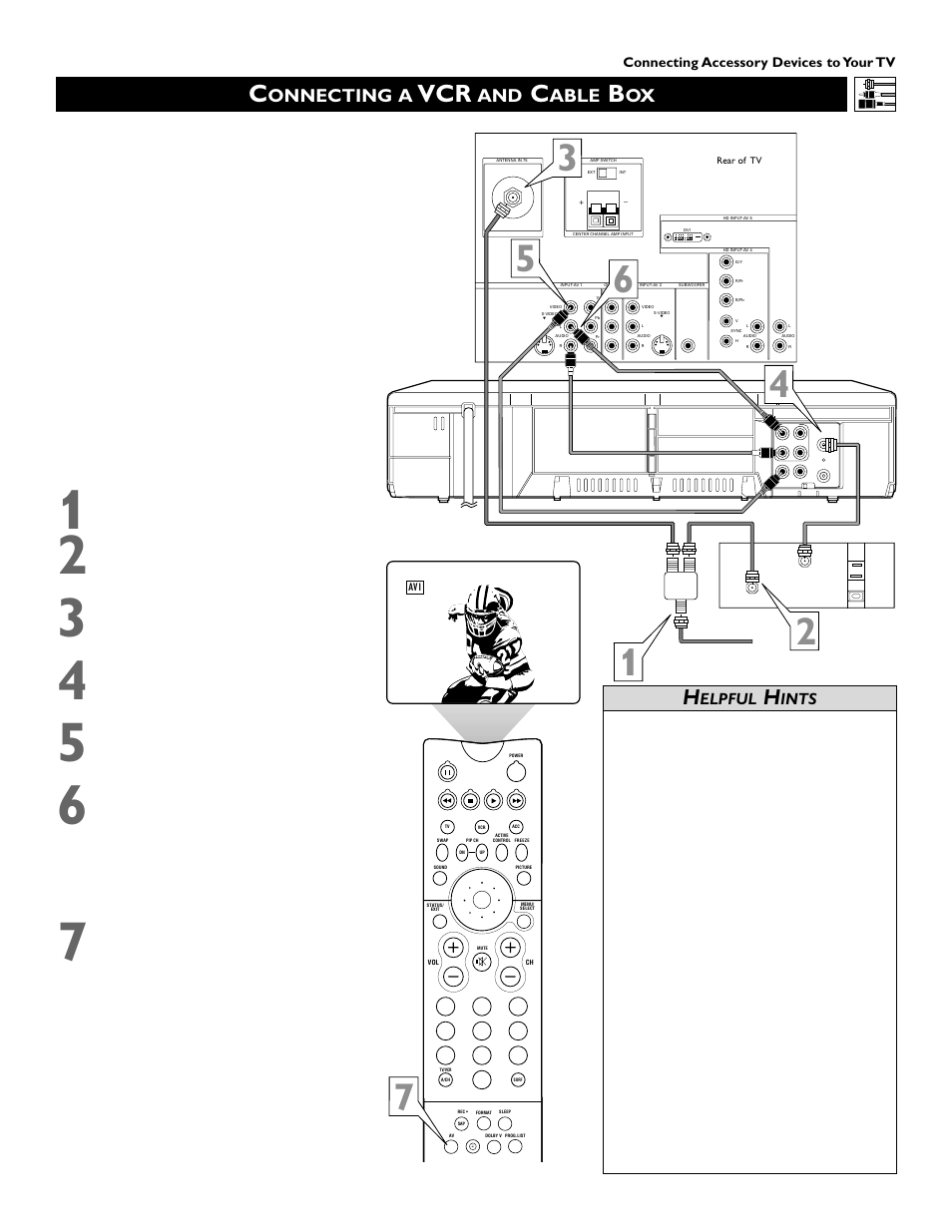 Onnecting a, Able, Elpful | Ints | Philips 60PW9383 User Manual | Page 9 / 72