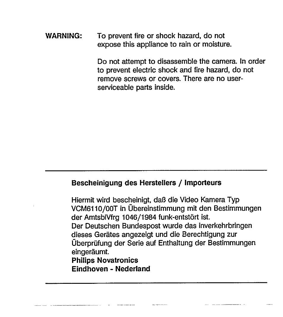 Philips VCM 6110/00T User Manual | Page 2 / 10