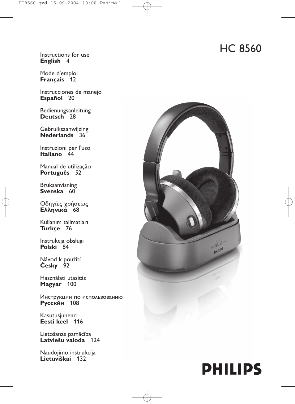 Philips HC 8560 User Manual | 142 pages