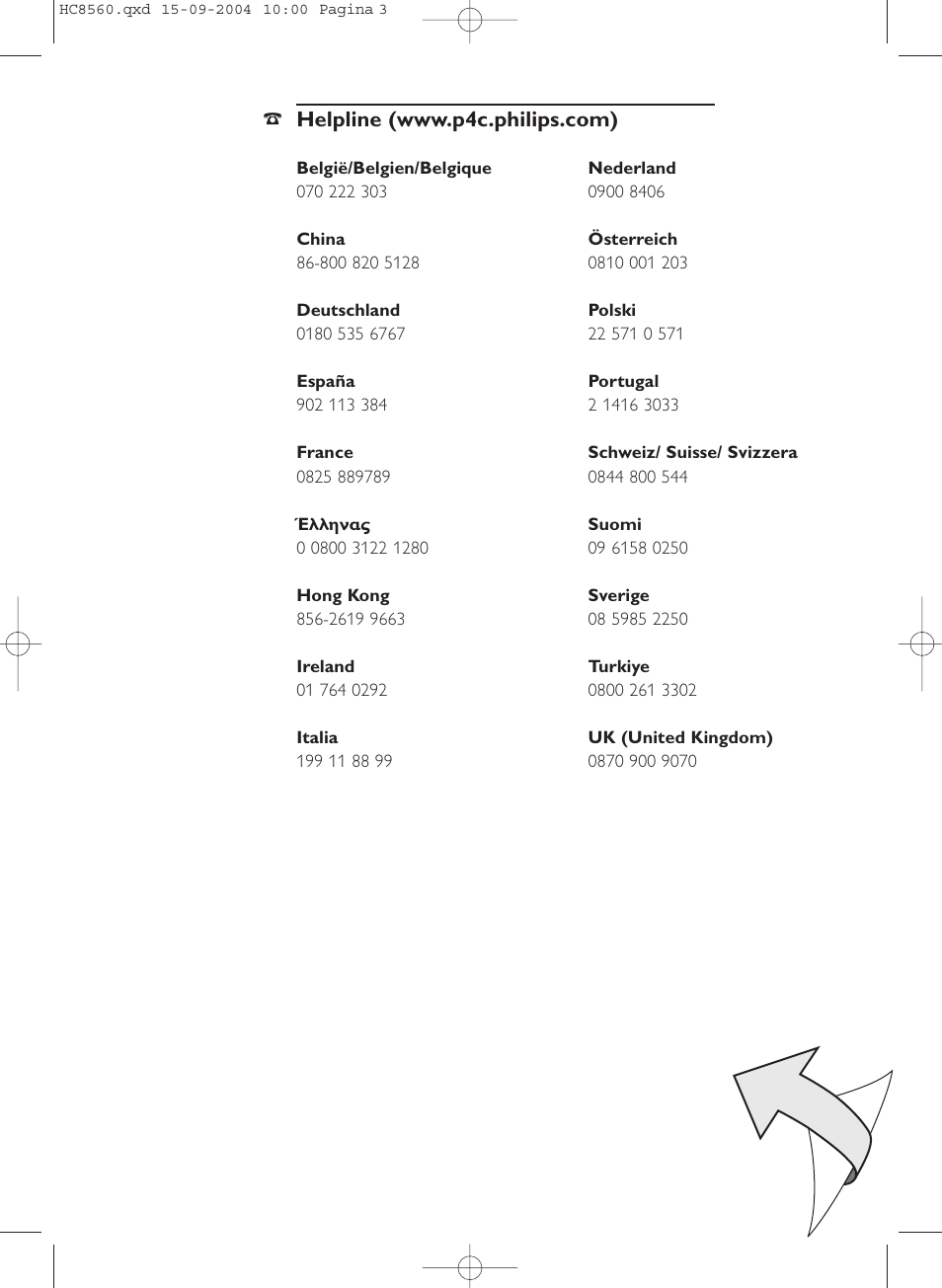 Philips HC 8560 User Manual | Page 3 / 142