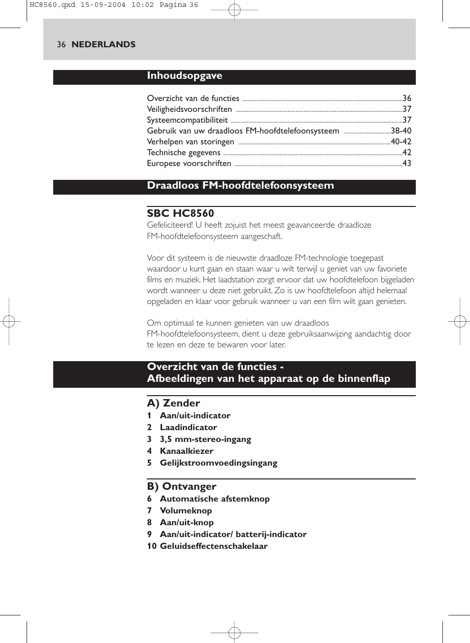 Philips HC 8560 User Manual | Page 36 / 142