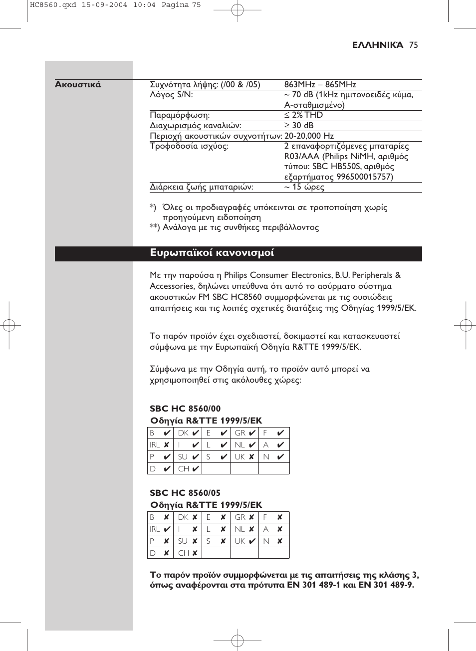 Philips HC 8560 User Manual | Page 75 / 142