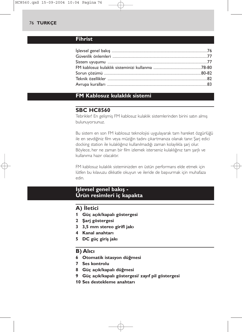 Philips HC 8560 User Manual | Page 76 / 142