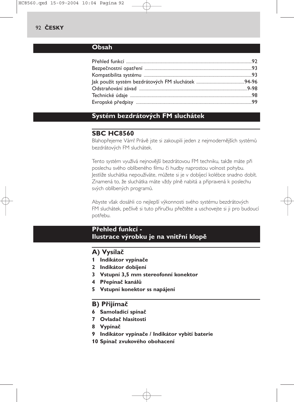 Philips HC 8560 User Manual | Page 92 / 142