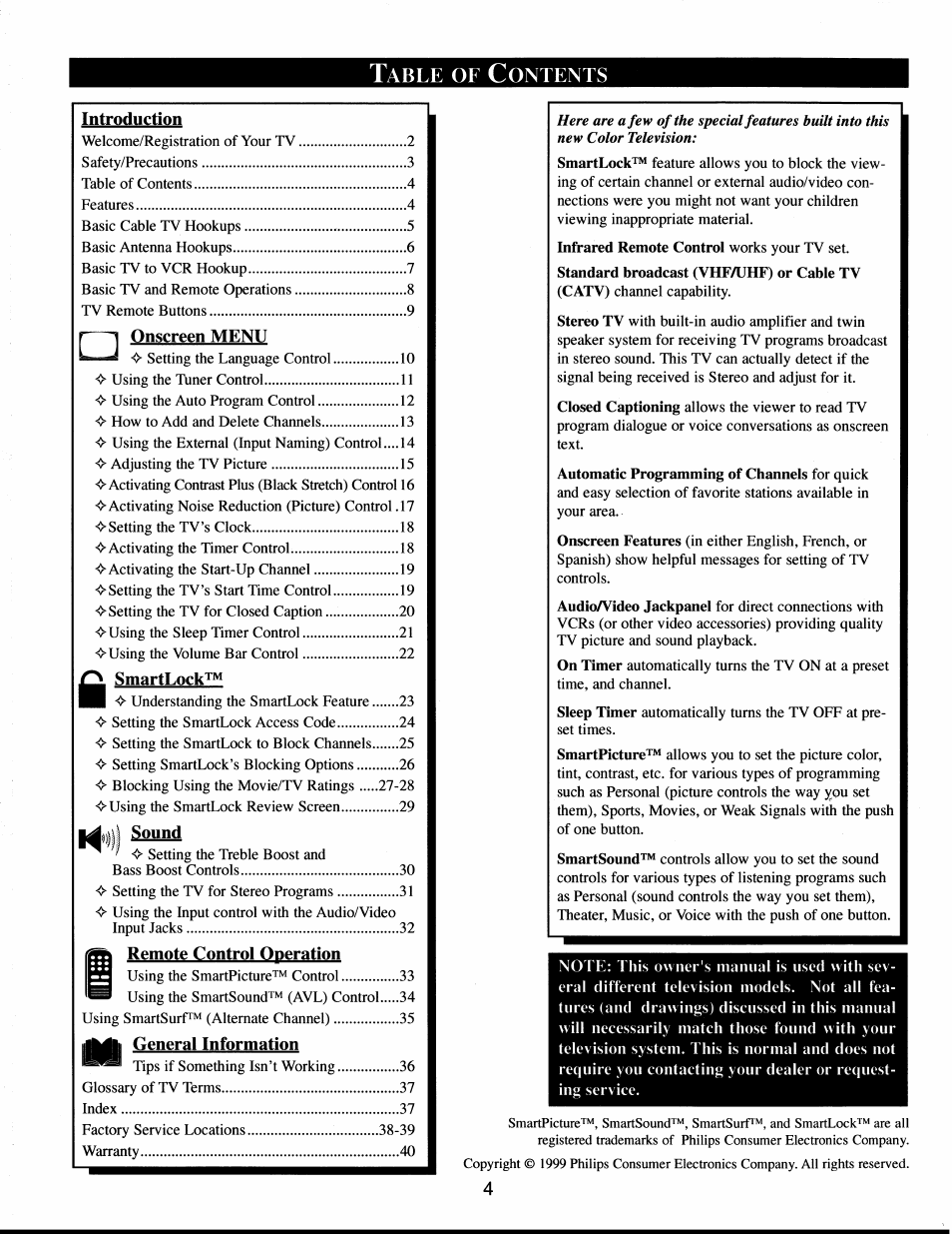 Philips XS1956CI User Manual | Page 4 / 40