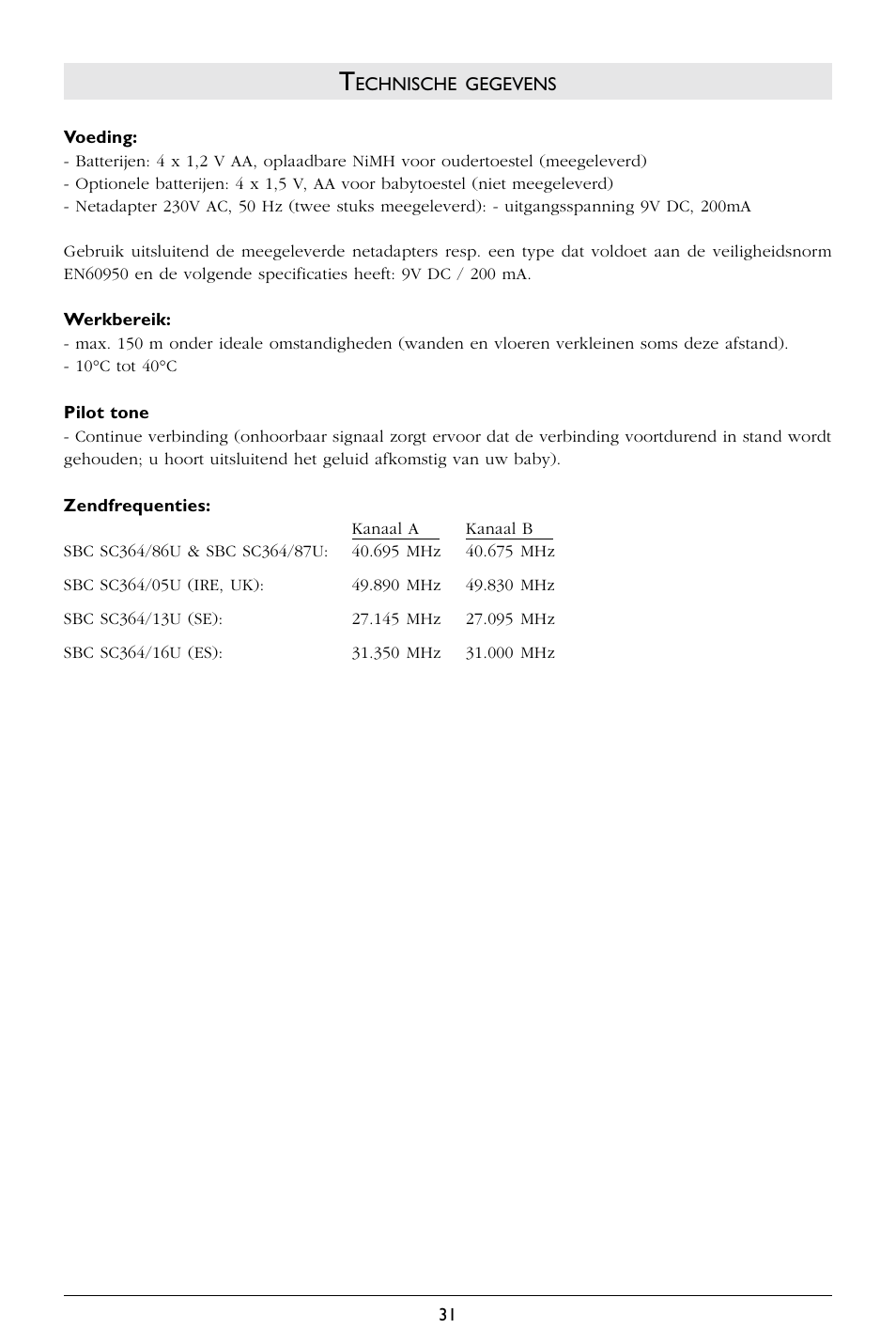 Philips SC364 User Manual | Page 32 / 75