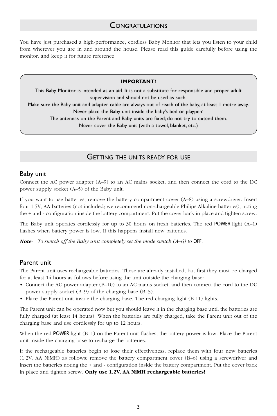 Philips SC364 User Manual | Page 4 / 75