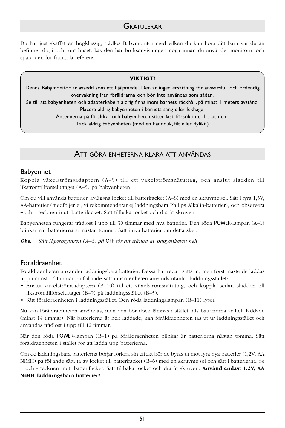 Philips SC364 User Manual | Page 52 / 75