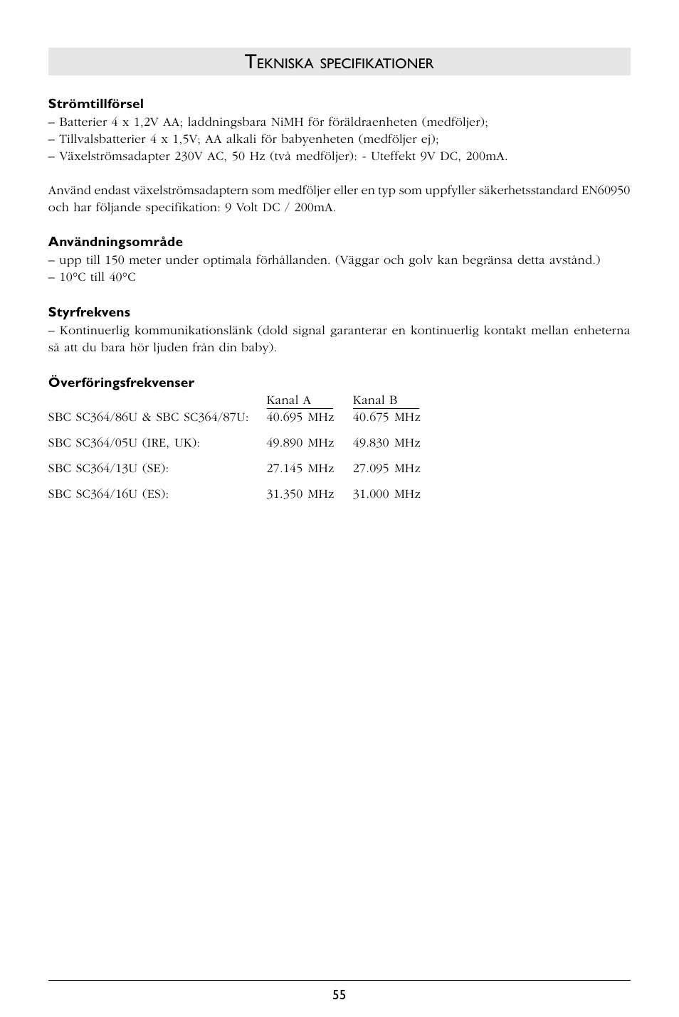 Philips SC364 User Manual | Page 56 / 75