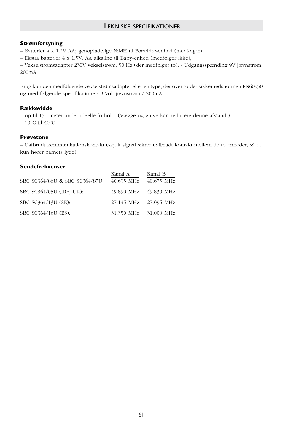 Philips SC364 User Manual | Page 62 / 75