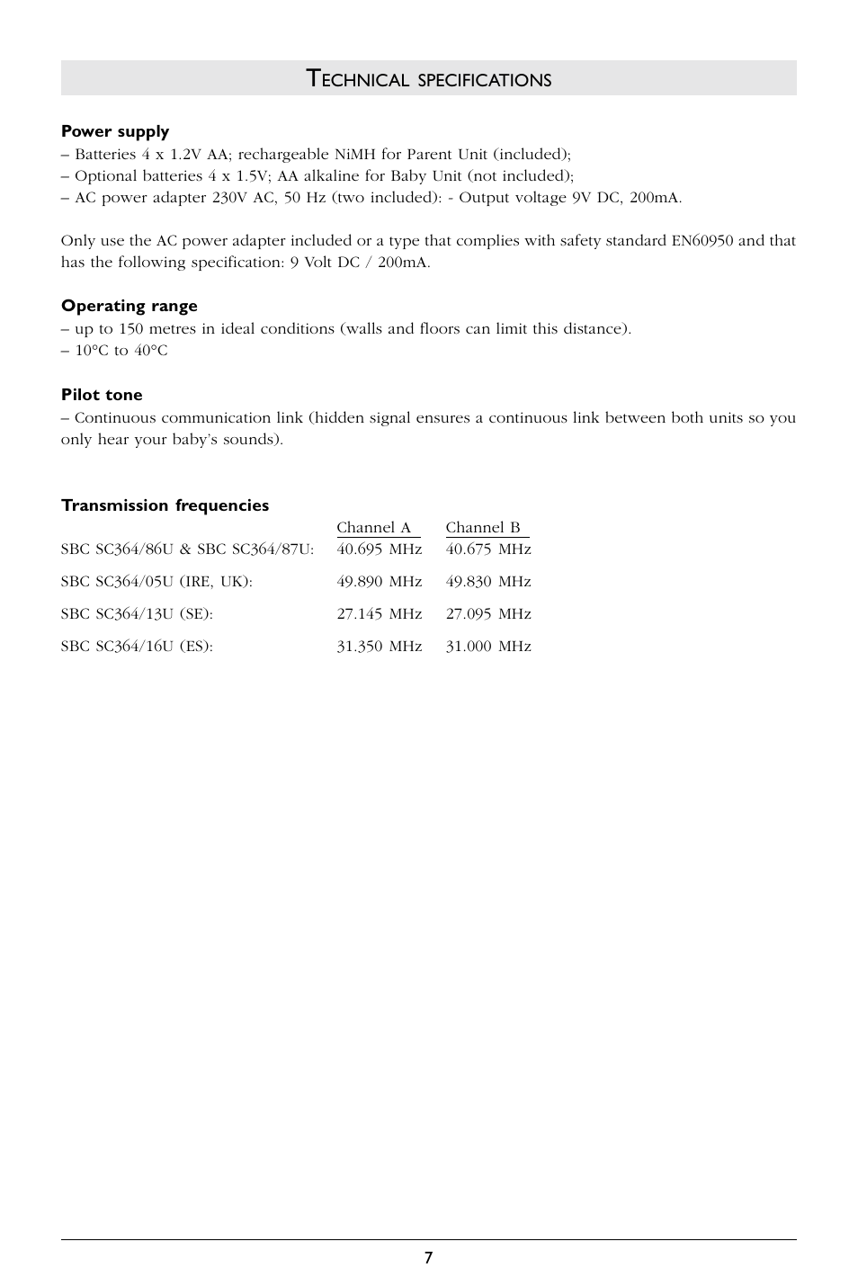 Philips SC364 User Manual | Page 8 / 75